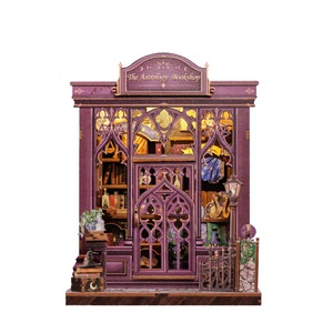 Set puzzle 3D Book Nook Cat's Library, separator de carti