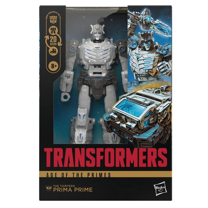 Robot transformabil Hasbro, Prima Prime, 7 inch, cu accesorii de luptă