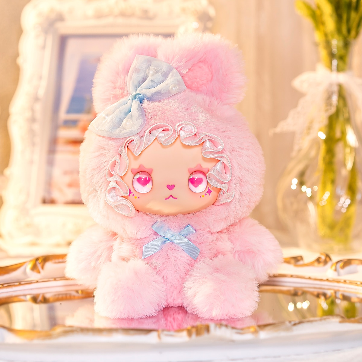 Jucarie de plus breloc Surpriza Pop Top Lovely Emma − Iepurasii