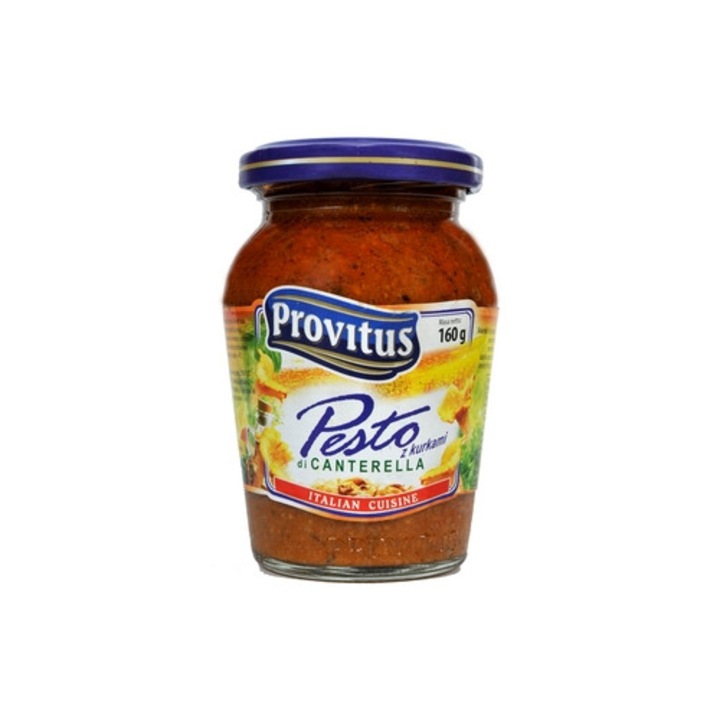 Pesto cu ciuperci 160g, Provitus, 15% ciuperci, multicomponent, 4-25°C