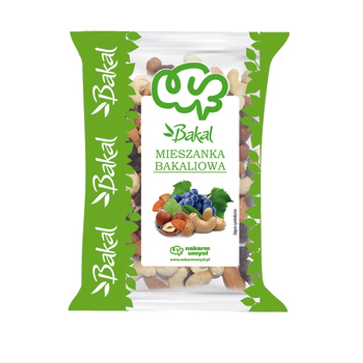 Amestec de fructe uscate si nuci 750g, cu arahide, stafide, merisoare, multicolor