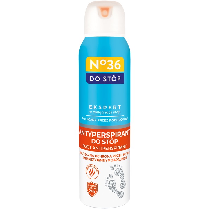 Deodorant antiperspirant pentru picioare No36, 150ml, cu ulei de arbore de ceai, antibacterian, citric