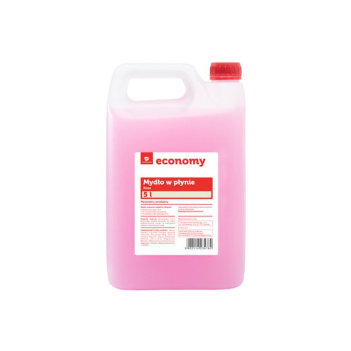 Течен сапун с аромат на роза, 5л, за миене на ръце, дерматологично тестван