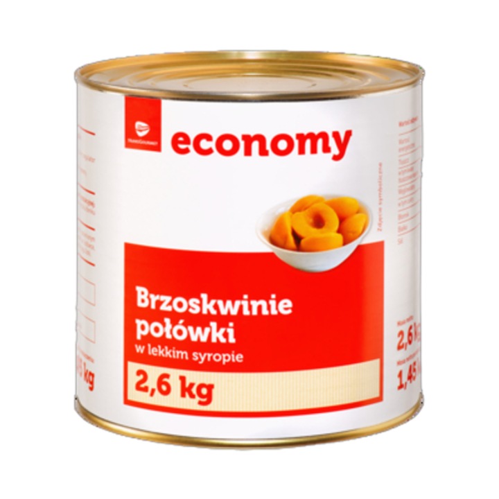 Jumatati de piersici in sirop, 2,6 kg