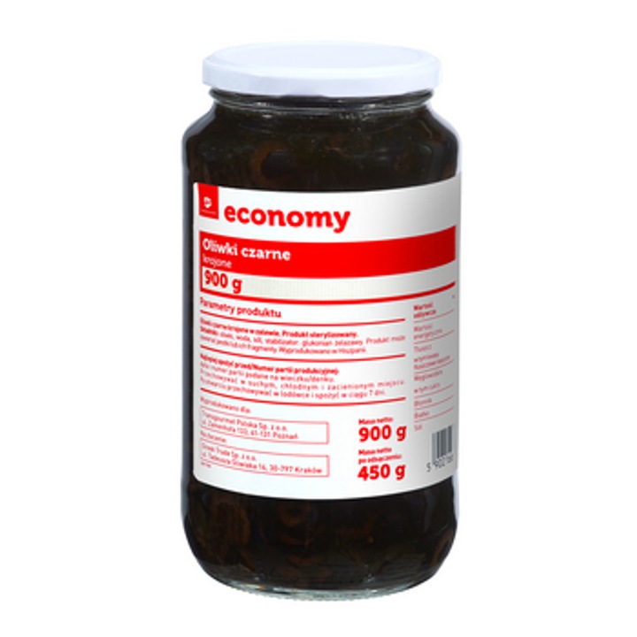 Masline negre feliate, 900g, Spania