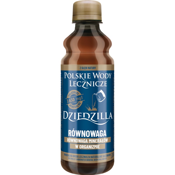 Apa minerala medicinala, Polskie Wody Lecznicze, 330 ml, usor carbogazoasa, beneficii pentru sistemul digestiv si urinar