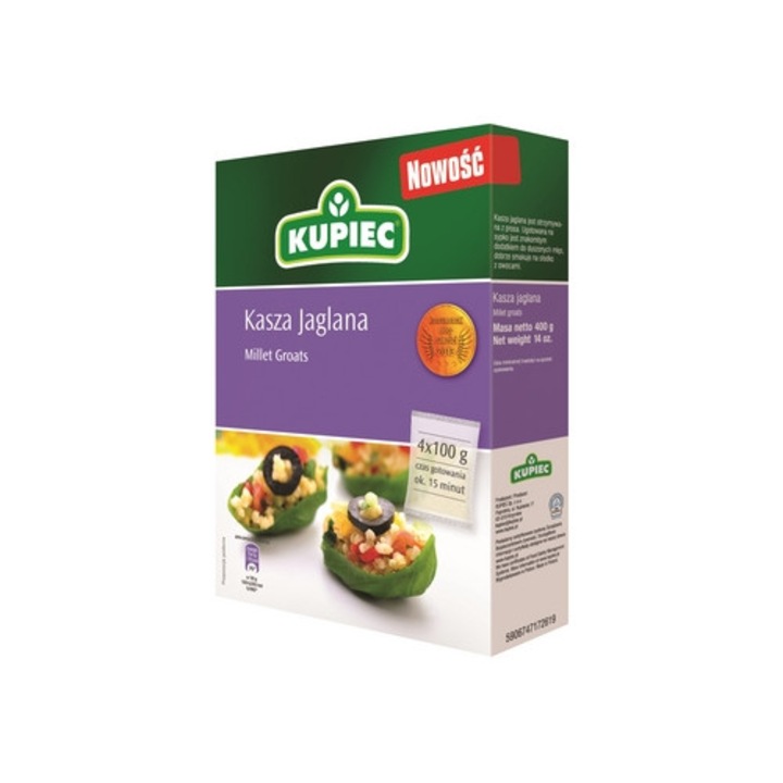 Hrisca, KUPIEC, 400 g, fara gluten, 8 portii