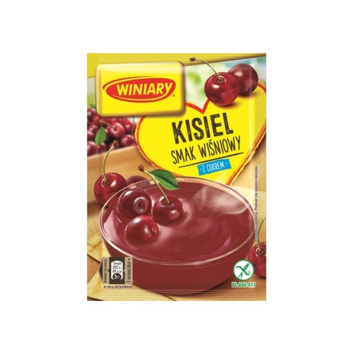 Kisiel cu zahar, gust de visine, 77g, set 4 portii