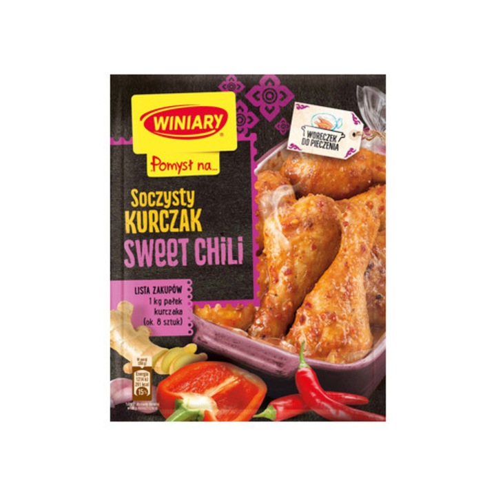 Condimente WINIARY set 4 portii, pui suculent cu sos Sweet Chili, 41g