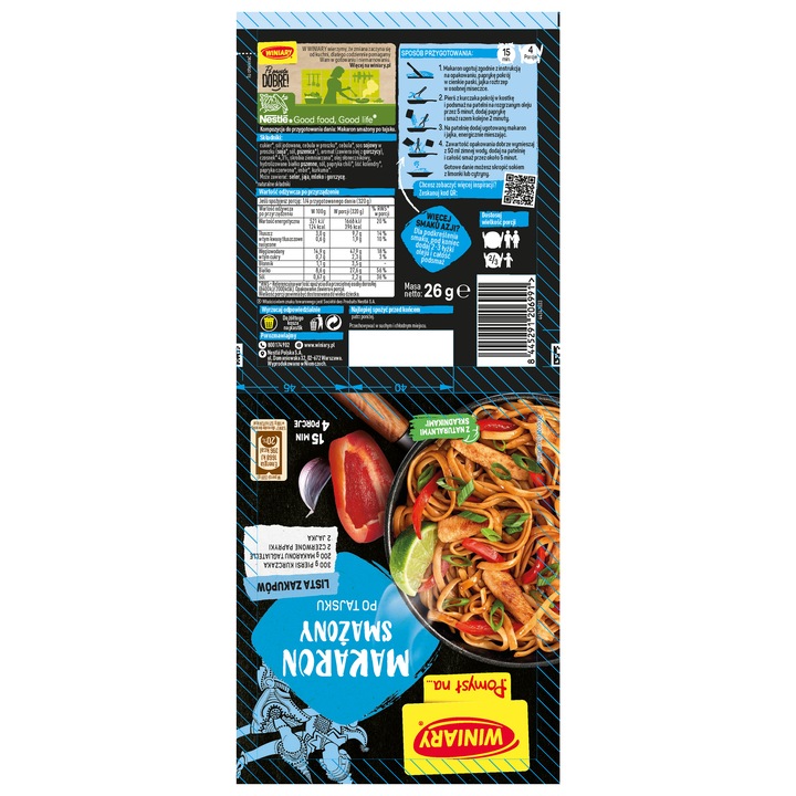 Set condimente pentru preparare, WINIARY, Makaron prajit dupa reteta thailandeza, 26g