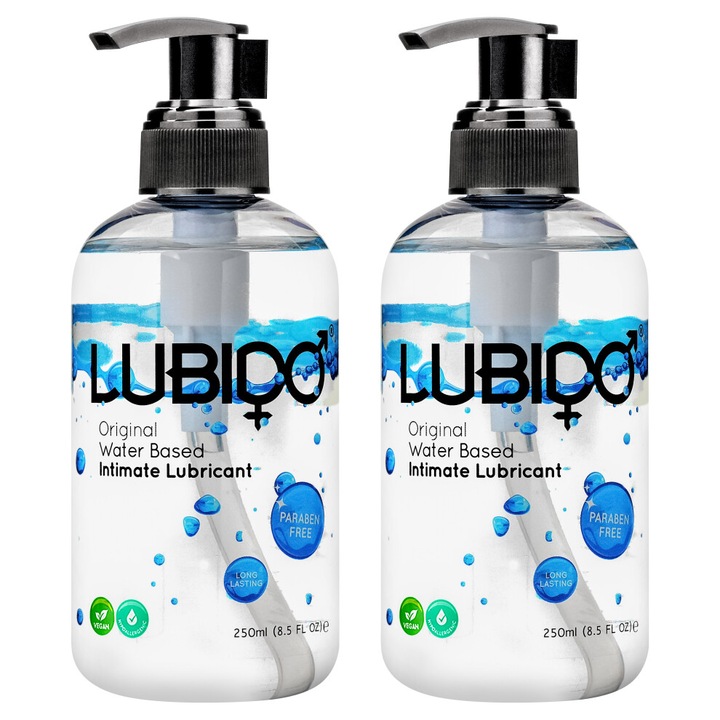 Lubido Original intim síkosító, 2 x 250 ml, vízbázisú, hipoallergén