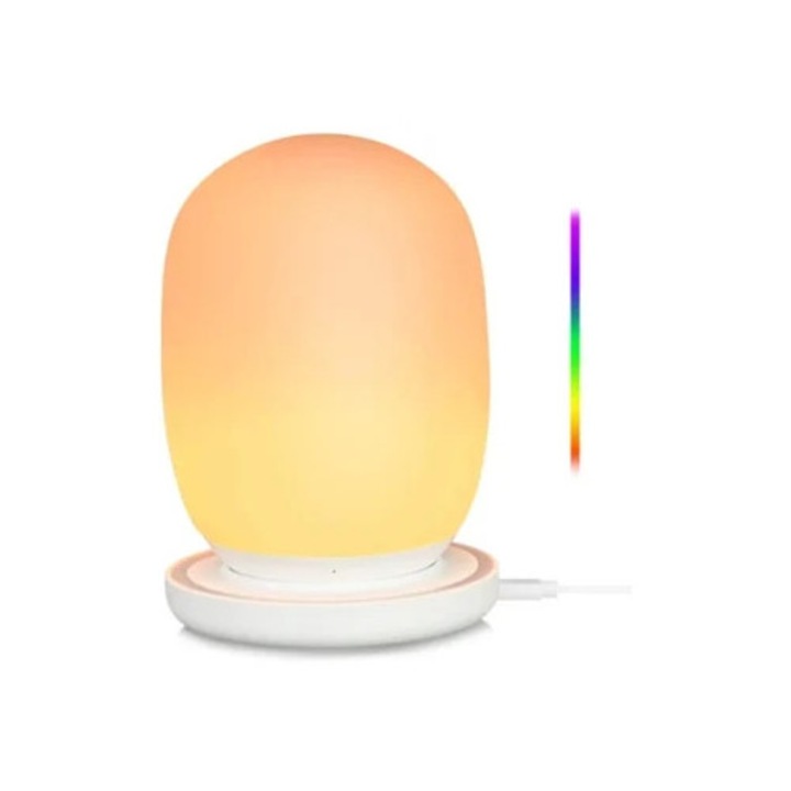 Újratölthető LED asztali lámpa érintésérzékelővel, fehér