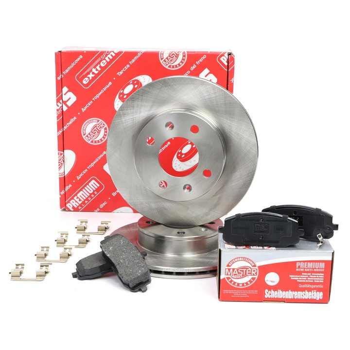 Master-Sport féktárcsa és fékbetét készlet Hyundai i10 I (PA) és Kia Picanto I (SA) modellekhez, szellőztetett, 241x116mm