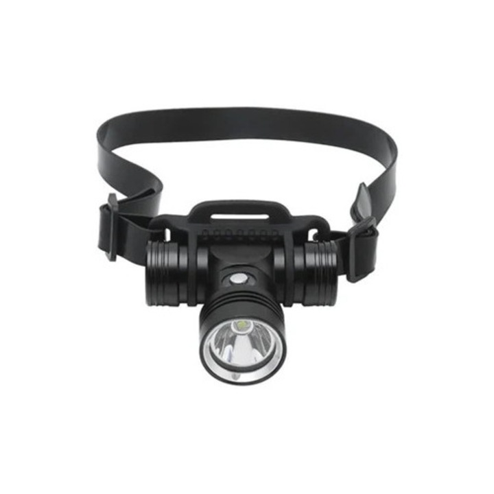 Lanterna de scufundare Yizhood 2000 Lumeni, IPX8, 3 moduri, 100m, neagra