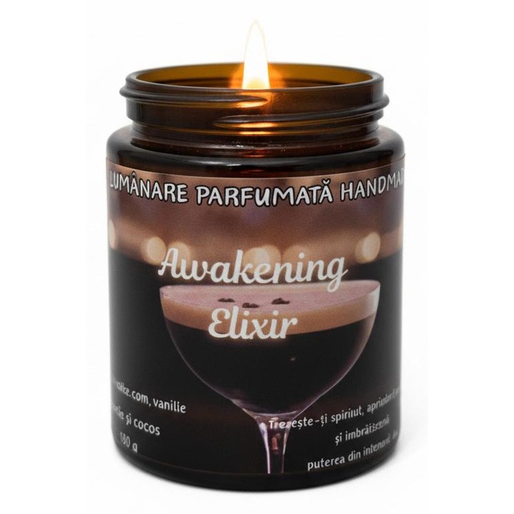Kézműves illatgyertya - Ébredés Elixír - 150 g