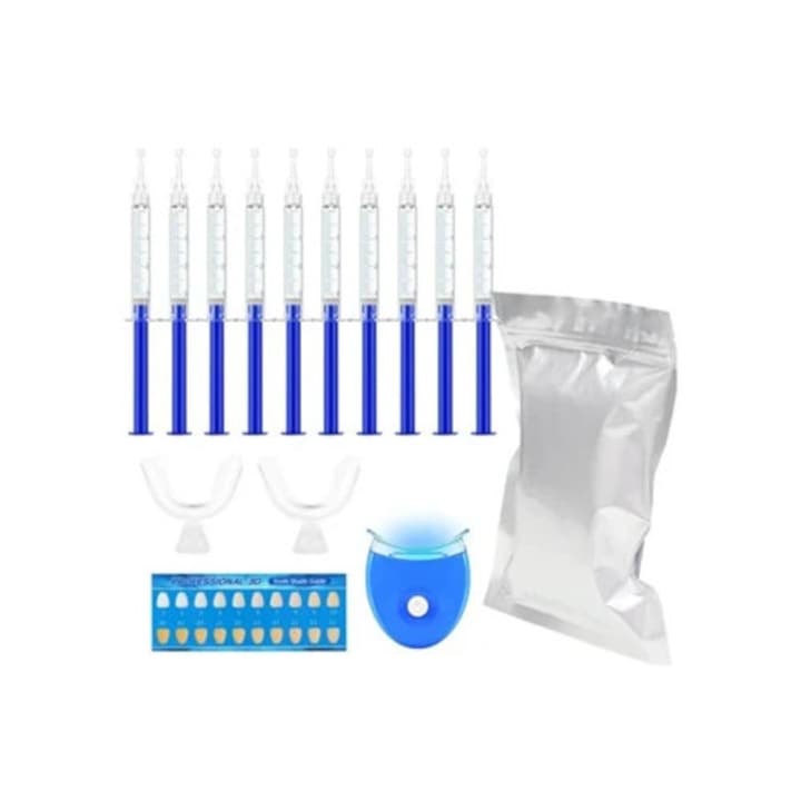 Kit de albire a dintilor Lt 01, albastru