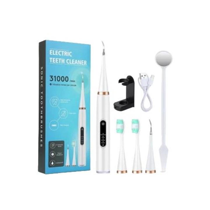 Irigator bucal, Yizhood Z02076, alb, portabil, electric