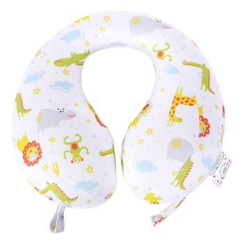 Perna calatorie protectie copii, marime S 6 luni-3 ani, fibre antialergenice Coolever™, forma anatomica confortabila gat bebelus, Mamapume Zoo Carnival protectie Perna calatorie protectie copii, marime S 6 luni-3 ani, fibre antialergenice Coolever™, forma anatomica confortabila gat bebelus, Mamapume Zoo Carnival protectie