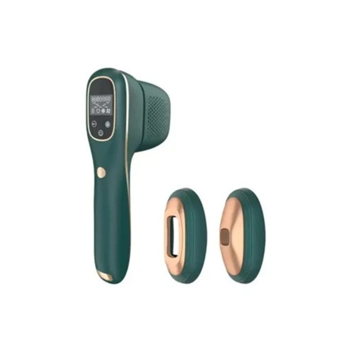 Epilator Yizhood KT03, dispozitiv de indepartare a parului IPL, laser cu punct de congelare, verde