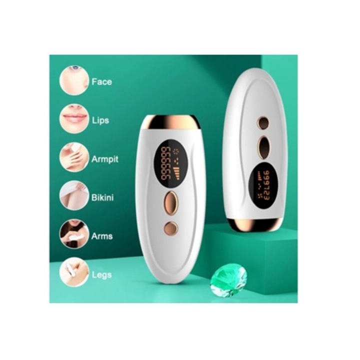 Epilator IPL, 999,999 flash-uri, dispozitiv de epilare permanenta pentru acasa, pentru femei si barbati, Yizhood