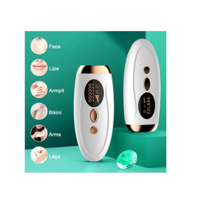 Epilator IPL, 999,999 flash-uri, dispozitiv de epilare permanenta pentru acasa, pentru femei si barbati, Yizhood
