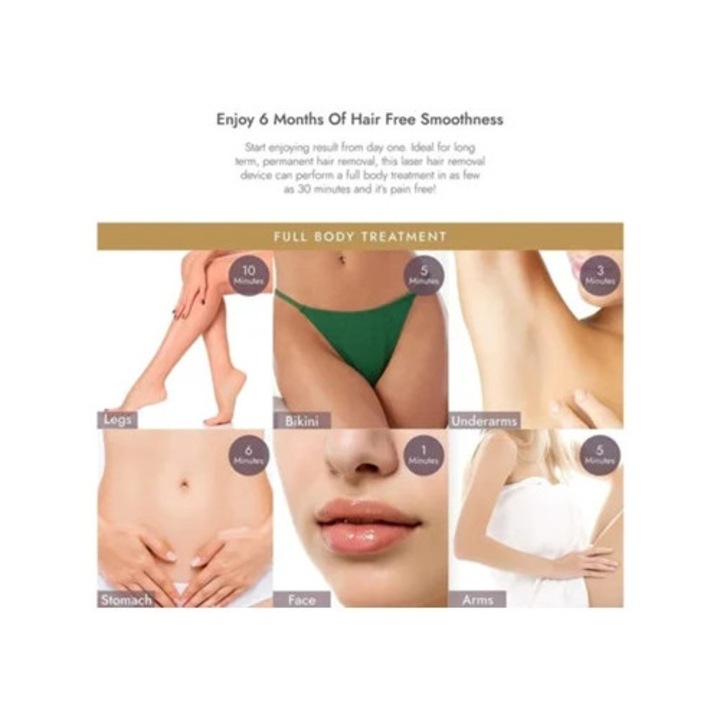 Epilator laser cu sistem de racire, IPL, pentru acasa, pentru barbati si femei, potrivit pentru fata, picioare si brate