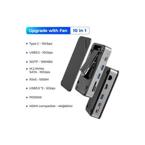 Statie De Andocare Ugreen Steam Deck 9-In-1, 4K@60Hz, Hdmi 10Gbps