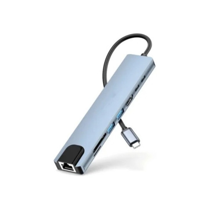 Yizhood USB C hub, fekete