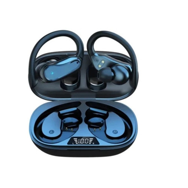 Casti Wireless Yizhood Bluetooth Hifi In-Ear, vízálló, fekete