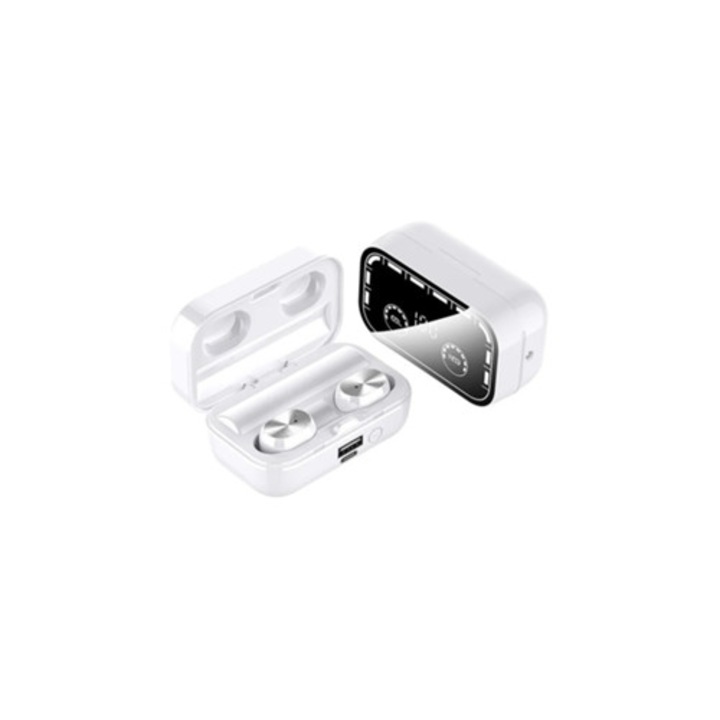 Casti Wireless Bluetooth In-Ear, alb