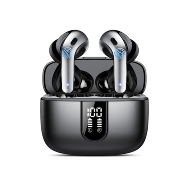 Vezeték nélküli Bluetooth fejhallgató, kék, korlátlan lejátszási idő