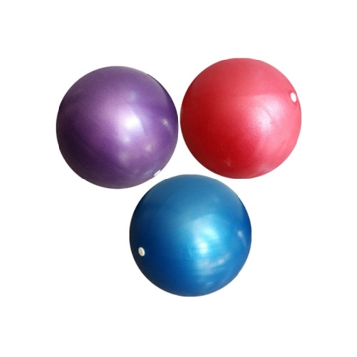 Комплект от 3 фитнес топки за Пилатес, упражнения за баланс и физическа терапия, многоцветни