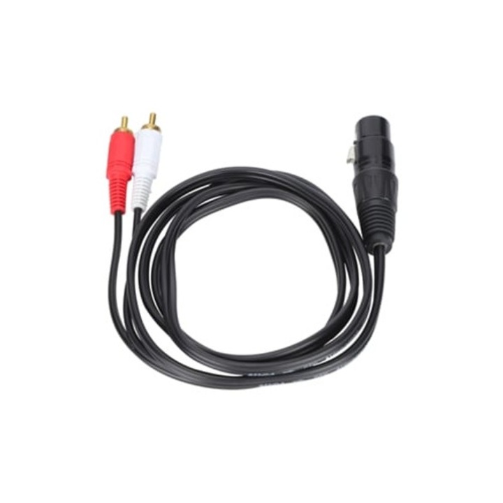 XLR anya – kettős RCA csatlakozókábel, Hi-Fi audio tartozékok