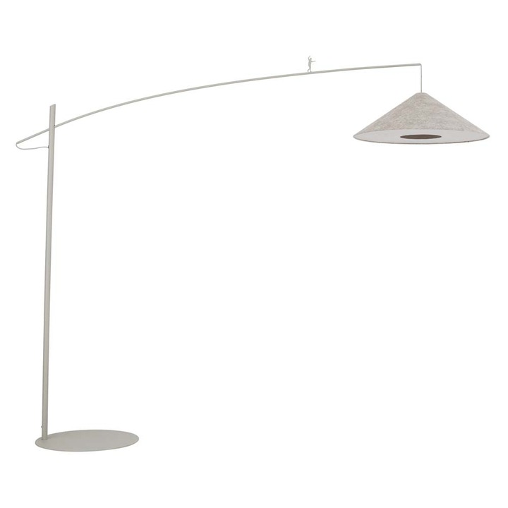 Lampa de podea, NOWODVORSKI, model POISE A, 1 punct de iluminat, gri matasos, 240x72-203x260cm