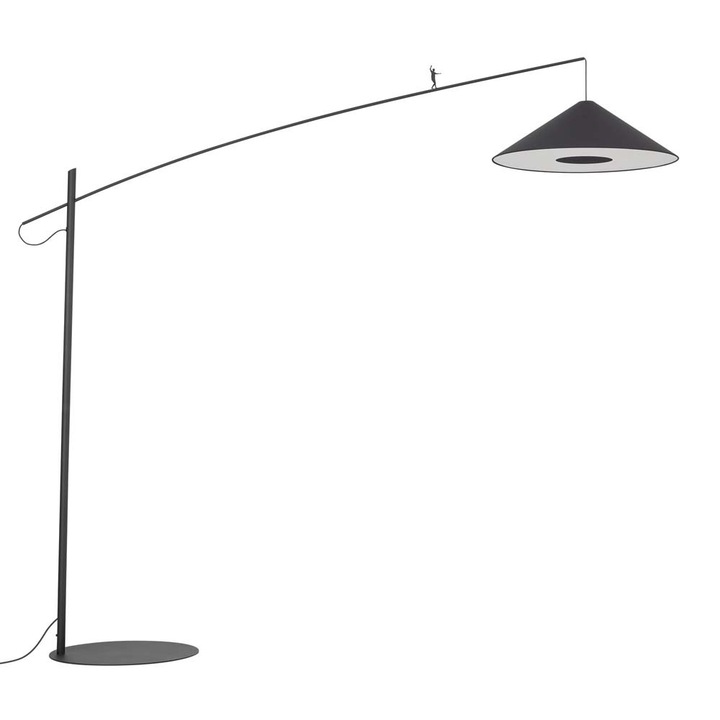 Lampa de podea, NOWODVORSKI, model POISE A, neagra, 240x72-203x260cm