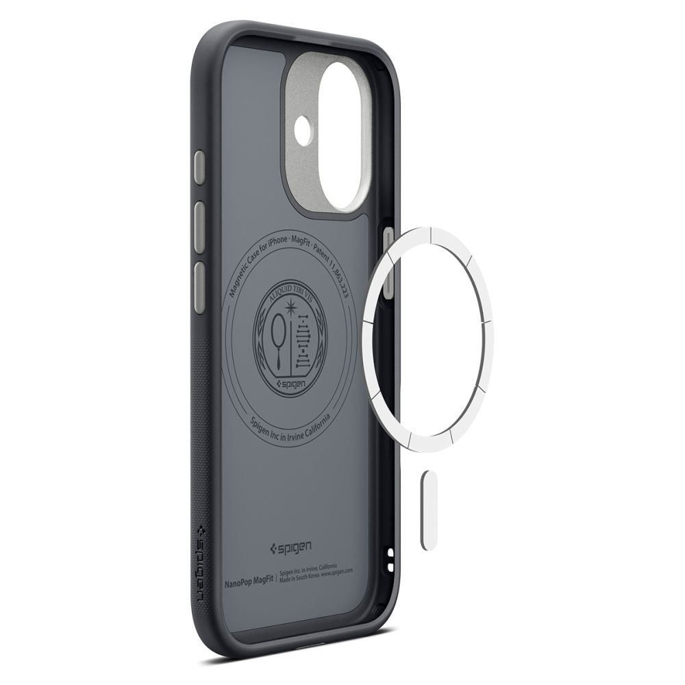 Husa pentru iPhone 17 - Spigen Caseology Nano Pop MagSafe - Black Sesame