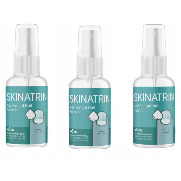 Spray antifungic pentru unghii NGS Skinatrin, 3 x 45ml, formula naturala