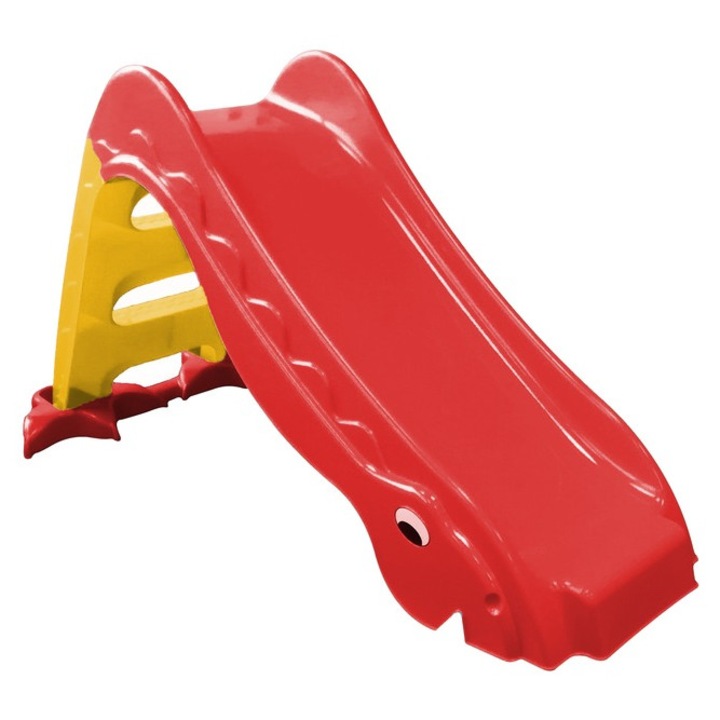 Tobogan pentru copii HotWheels Dragon rosu-galben