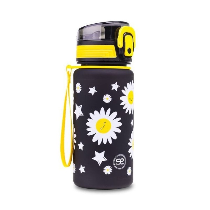 CoolPack Vizes Palack Brisk Daisy Black, 400 ml, Sokszínű