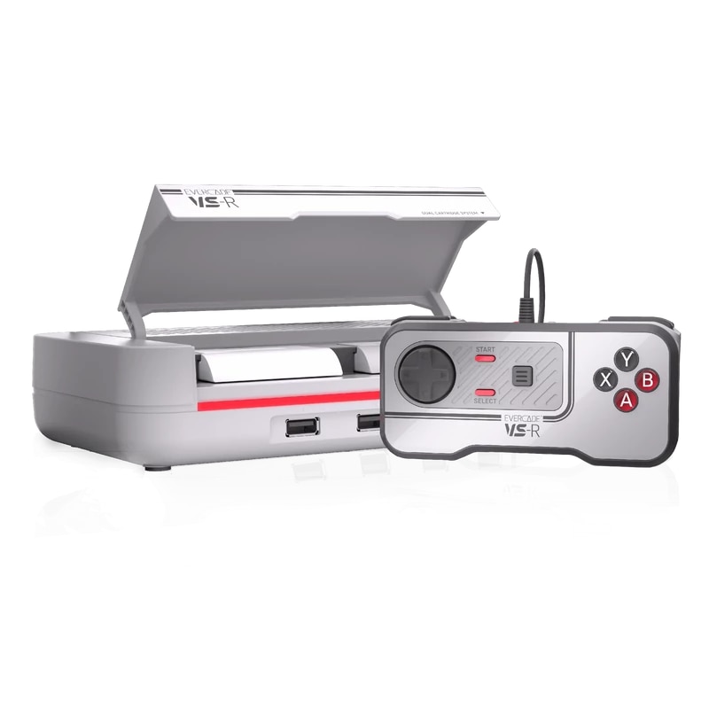 Consolă jocuri retro Evercade VS-R Solo, Full HD 1080p, Wi-Fi, controller inclus, 197x126x48mm