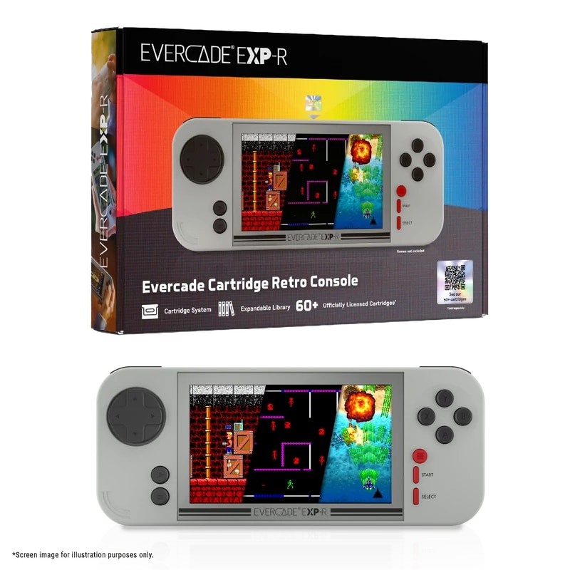 Consola de jocuri portabila, Evercade EXP-R, IPS 800x480, Wi-Fi, USB-C, Retro clasic