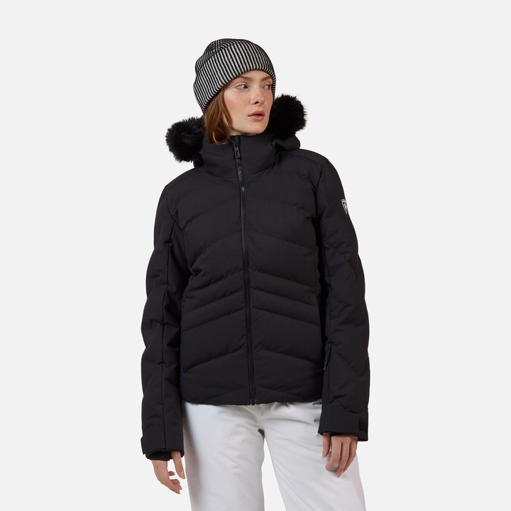 Geaca ski Rossignol W STACI INSULATED JKT, negru, pentru dama, Negru