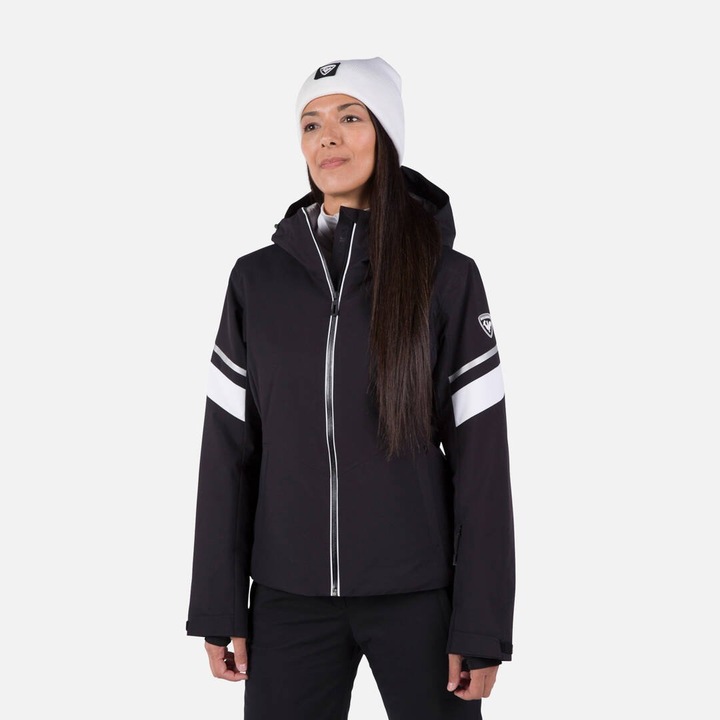 Geaca ski Rossignol W STRAWPILE JKT, negru, pentru dama, Negru