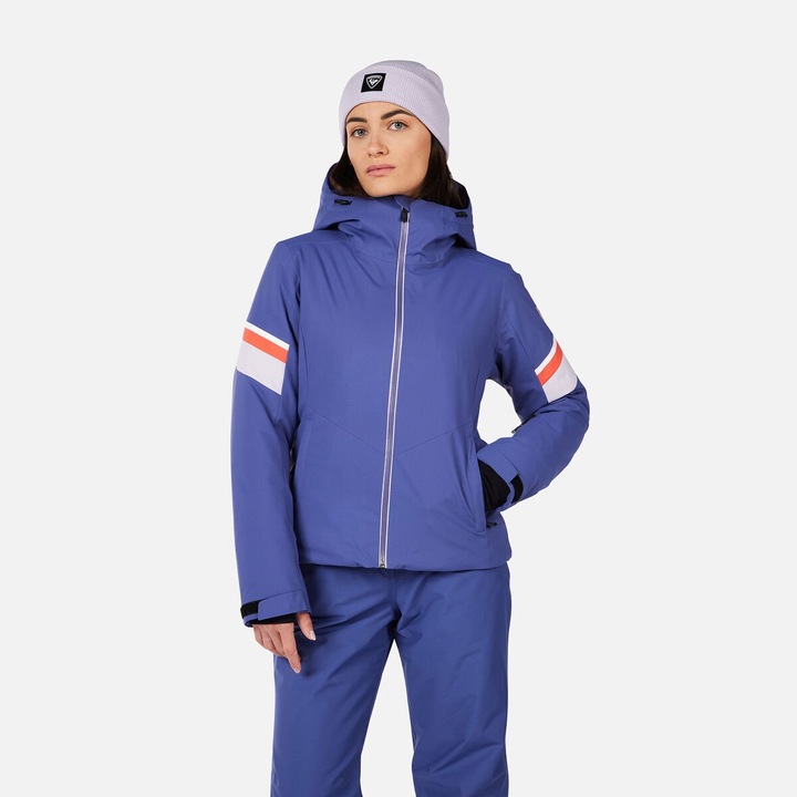 Geaca ski Rossignol W STRAWPILE JKT, culoare albastru, pentru dama, marime S
