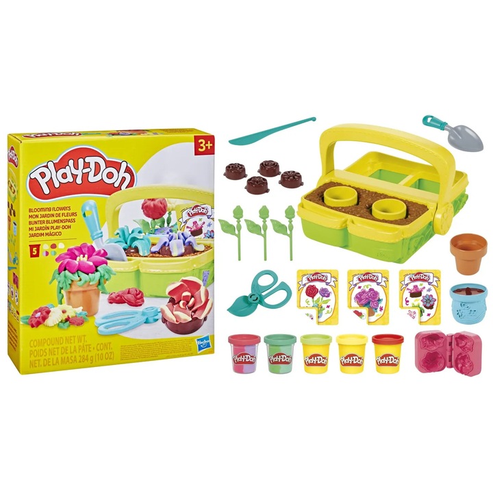 Play-Doh Virágoskert 5 doboz gyurma szett