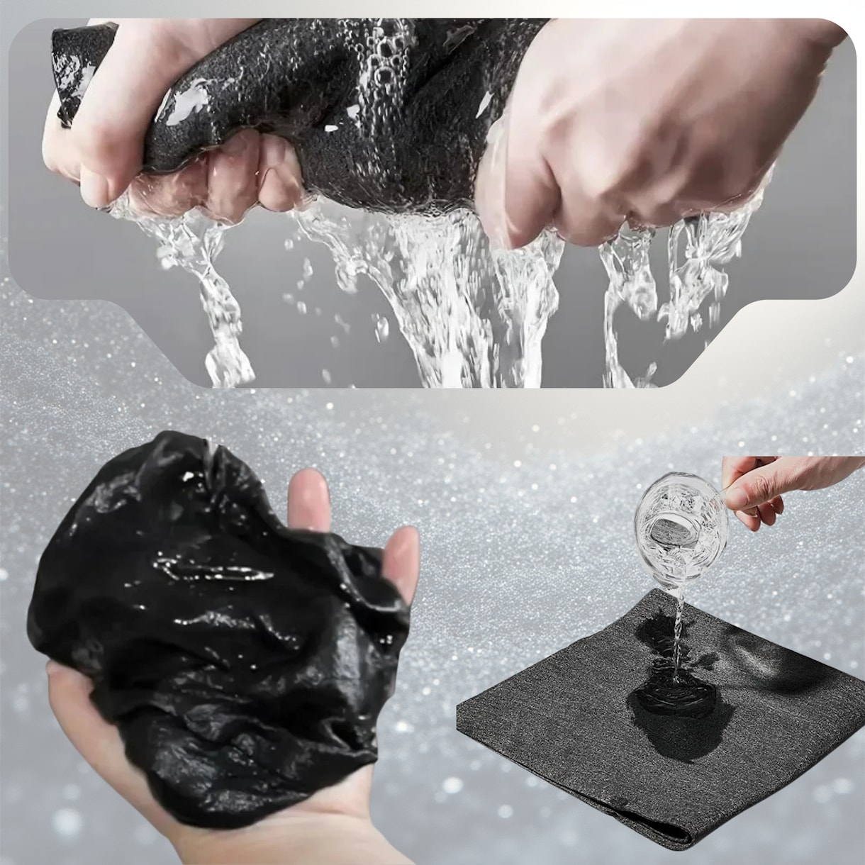 Microfibra densa si absorbanta ideala pentru geamuri si oglinzi