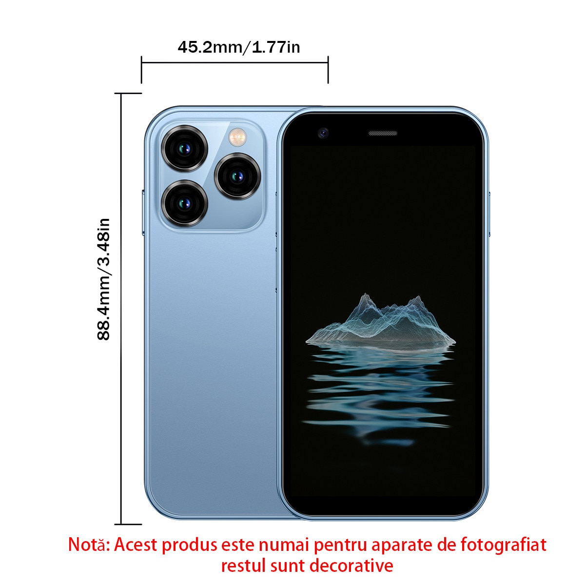 Telefon Mobil ONEMYTH XS15, Smartphone, 3G, 2GB RAM, 16GB, Negru, 3 inch