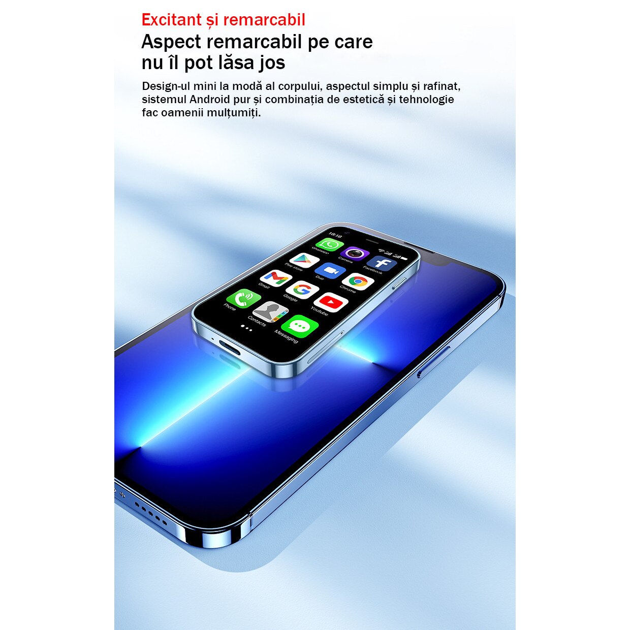 Telefon Mobil ONEMYTH XS15, Smartphone, 3G, 2GB RAM, 16GB, Negru, 3 inch