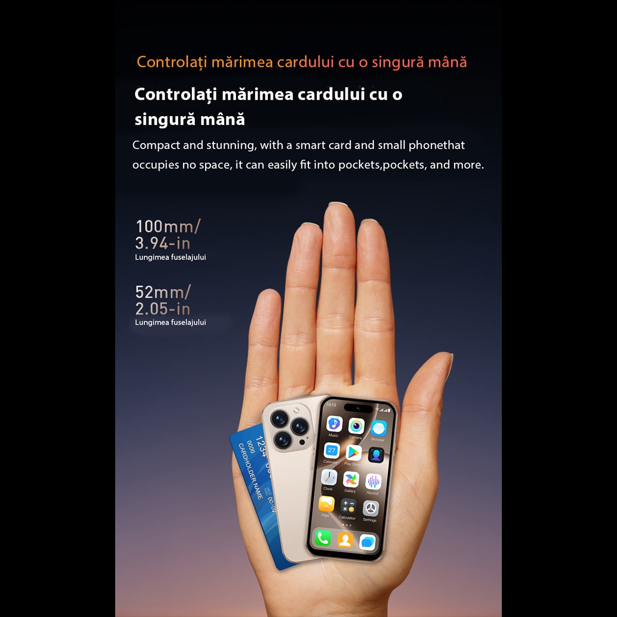 Telefon Mobil ONEMYTH M16 Pro, 4.0-inch, 2GB RAM, 16GB ROM, Gri