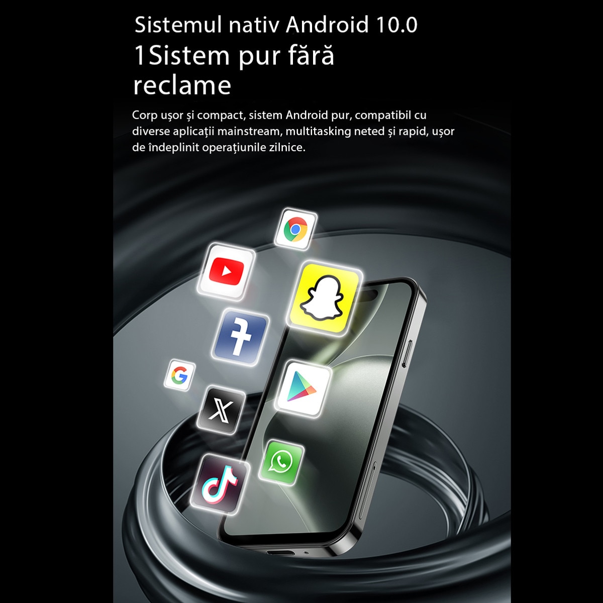 Telefon Mobil ONEMYTH M16 Pro, 4.0-inch, 2GB RAM, 16GB ROM, Gri